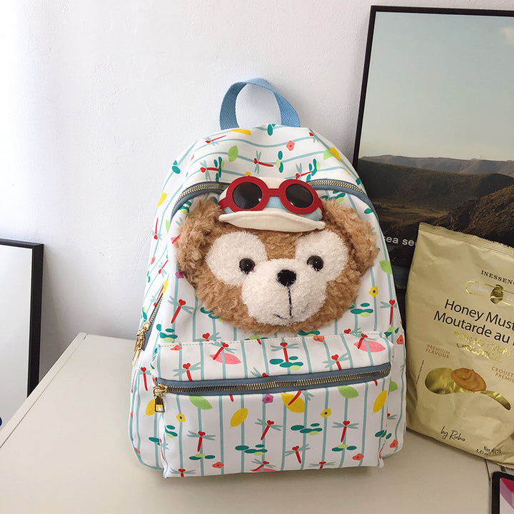 Verspielter Plüschtier-Rucksack