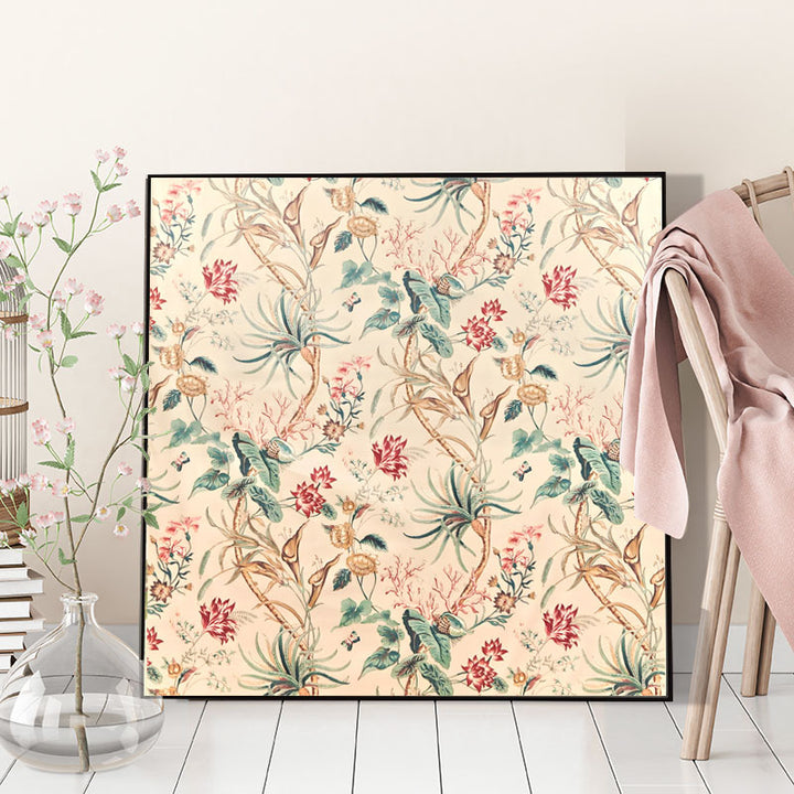 Floral-themed Canvas Wanddekoration