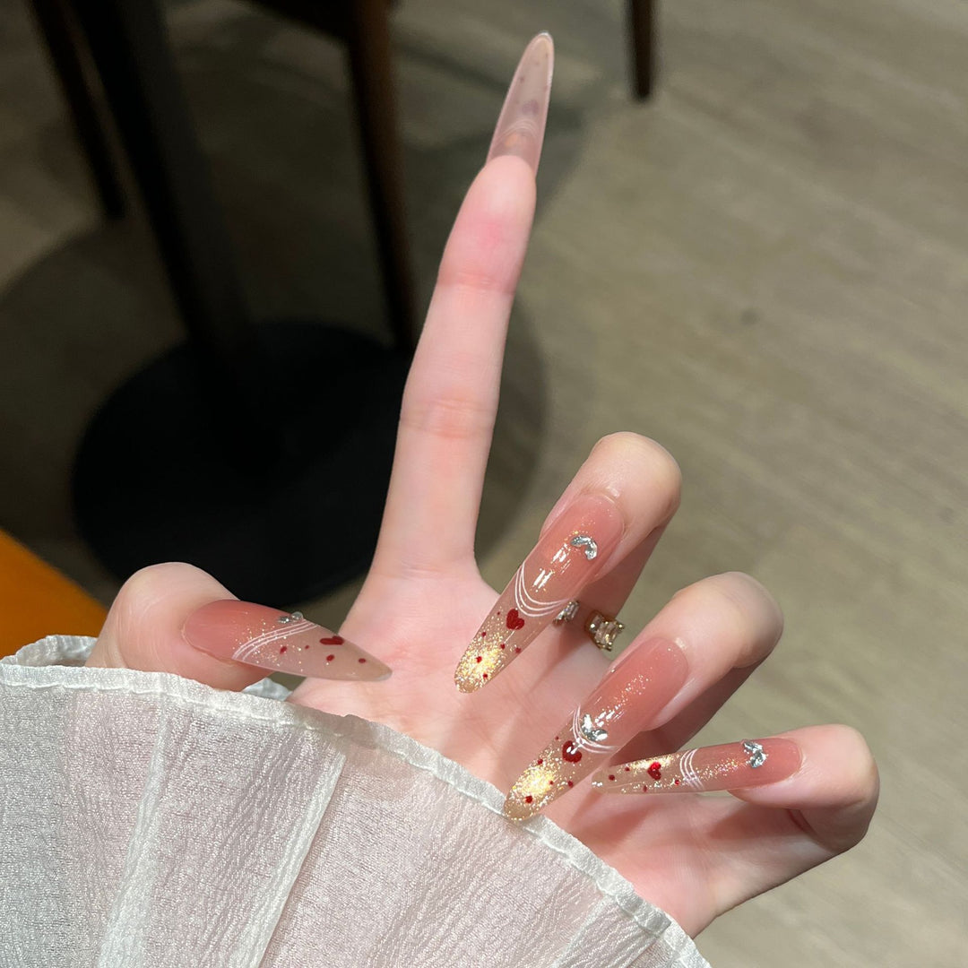 Künstlerische, urlaubsbezogene Press-On-Nagelkunst Karnz