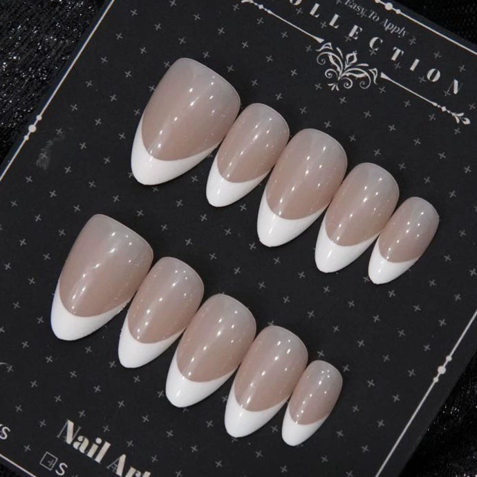 Elegante French Tip Press-On Nägel