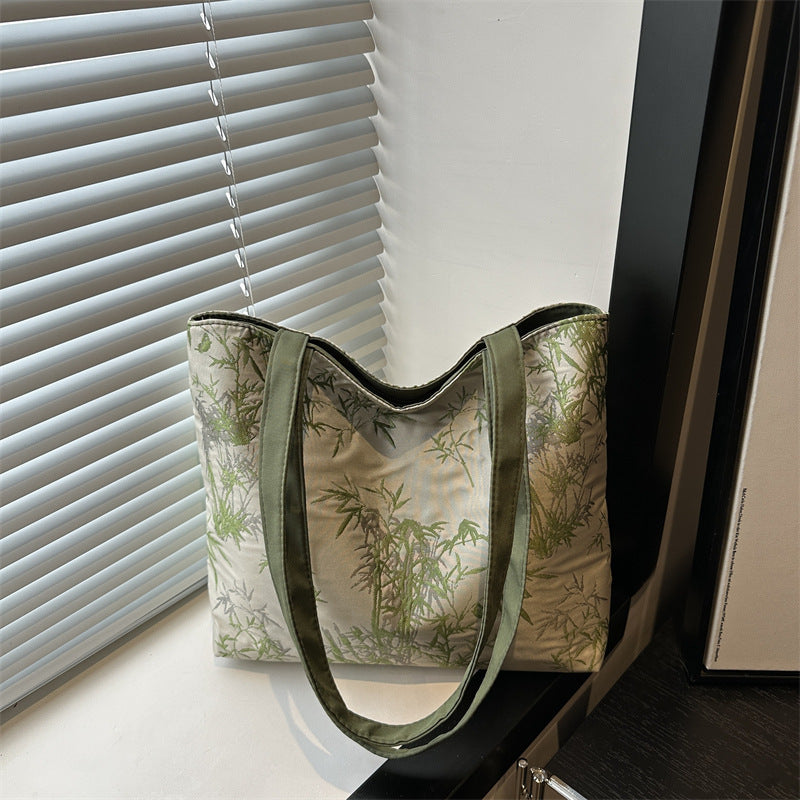 Stylische Bambusdruck-Tasche Karnz