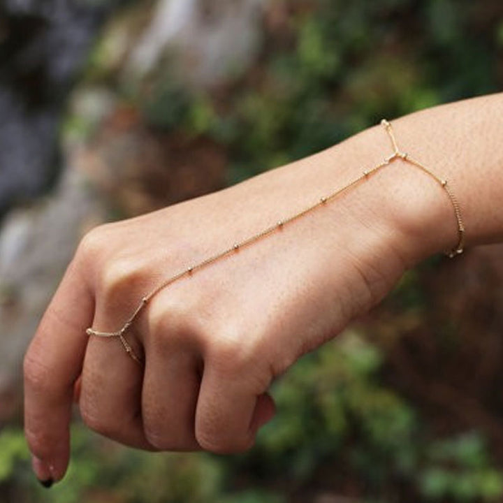 Glamouröse verstellbare Kettenfesselarmband Karnz