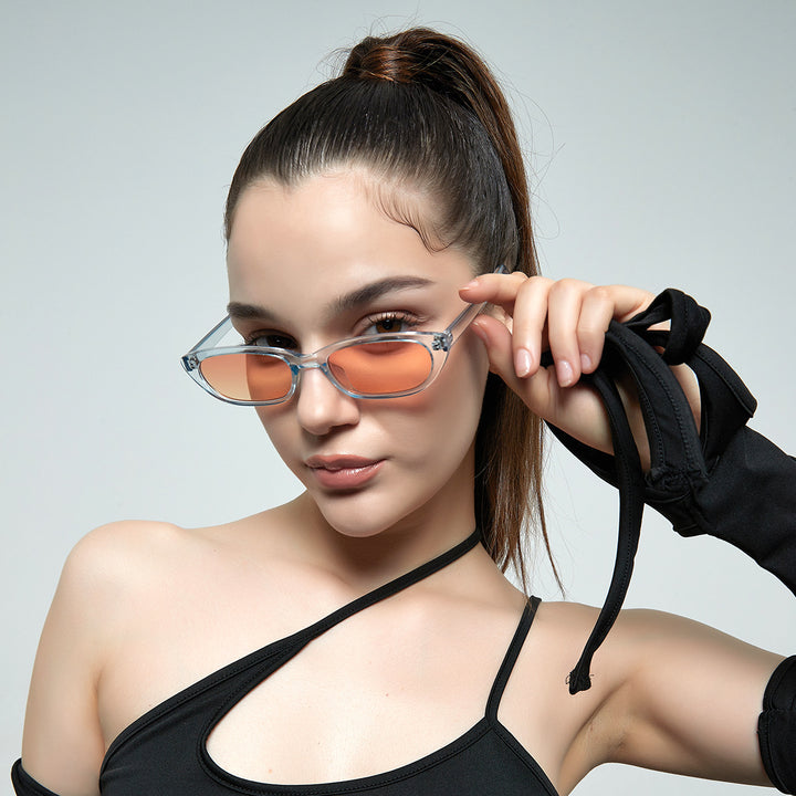 Damen modische Sonnenbrille mit einzigartigem Design und UV-Schutz Karnz