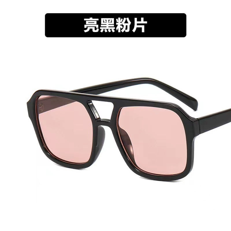 Damen modische Oversized-Sonnenbrille mit auffälligem Muster Karnz