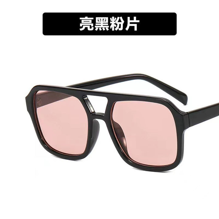 Damen modische Oversized-Sonnenbrille mit auffälligem Muster Karnz