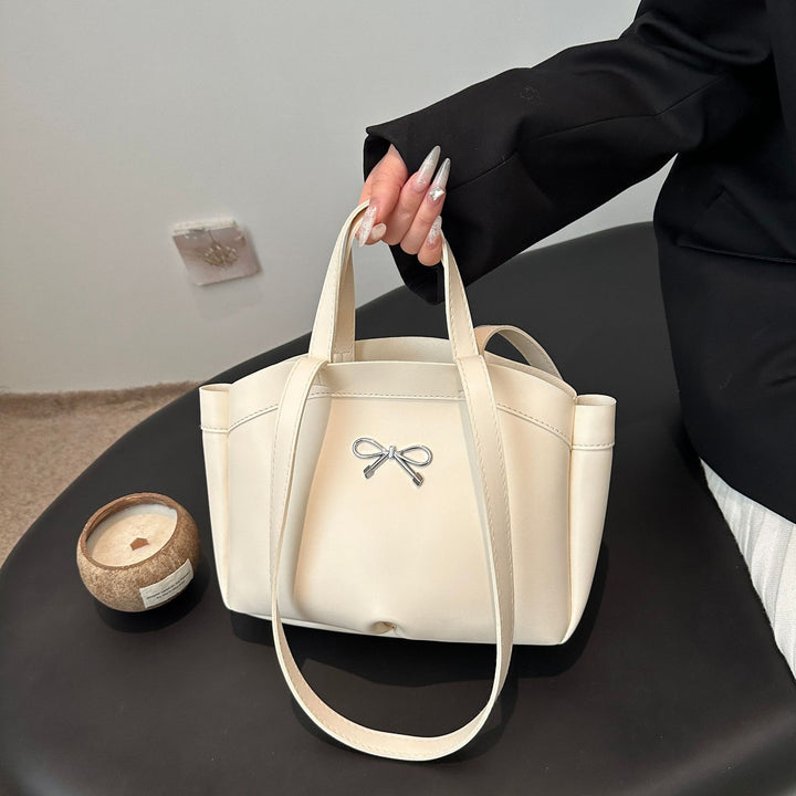 Elegante Bogen-Akzent Handheld Tote Bag Karnz