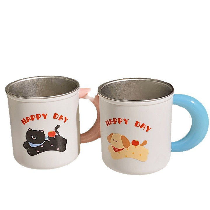 Isolierte Trinkbecher mit Fröhlichem Hunde-Design Karnz