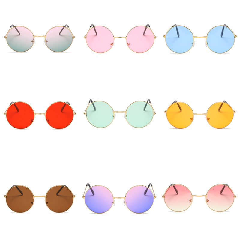Retro Runde Glas Sonnenbrille Karnz