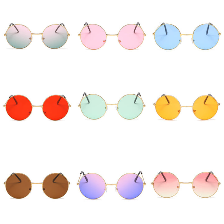 Retro Runde Glas Sonnenbrille Karnz