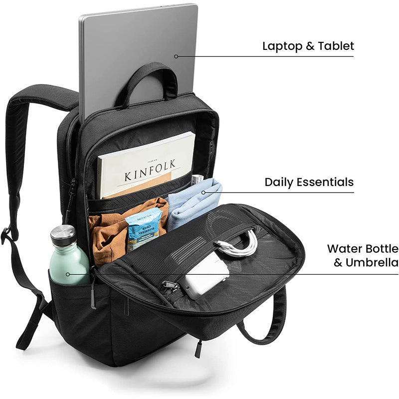 Herren praktischer Business-Rucksack mit gepolstertem Laptopfach und Organisationssystem Karnz