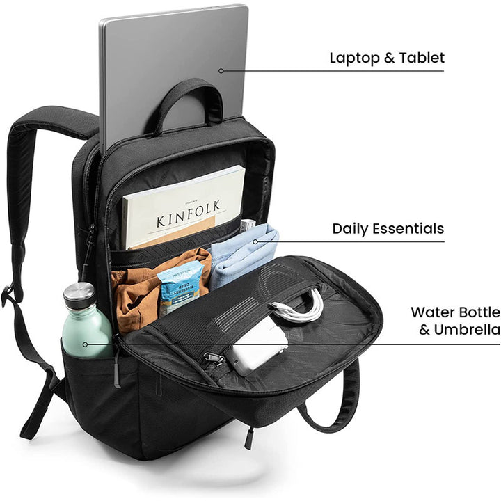 Herren praktischer Business-Rucksack mit gepolstertem Laptopfach und Organisationssystem Karnz