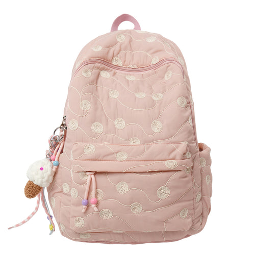 Gepatchter bestickter Rucksack