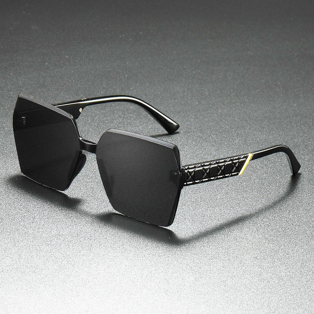 Luxuriöse Übergroße Sechseckige Sonnenbrille Karnz