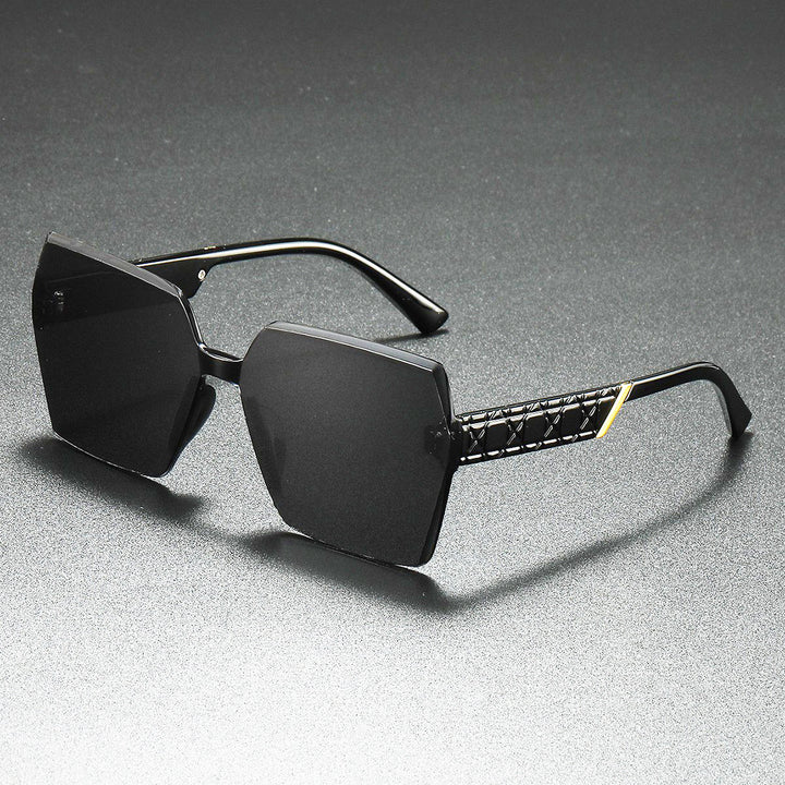 Luxuriöse Übergroße Sechseckige Sonnenbrille Karnz