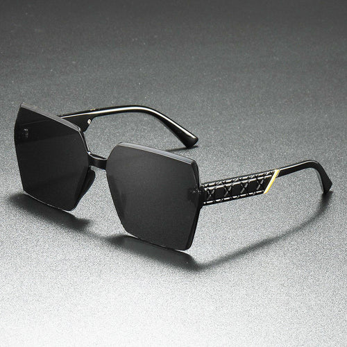 Luxuriöse Übergroße Sechseckige Sonnenbrille Karnz