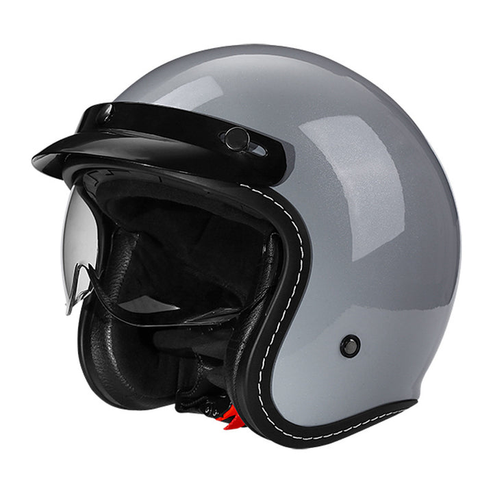 Stylischer Offene-Face Motorradhelm Karnz