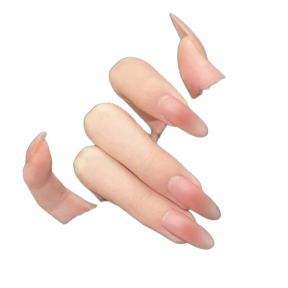 Matte mandelförmige Nagelverlängerungen