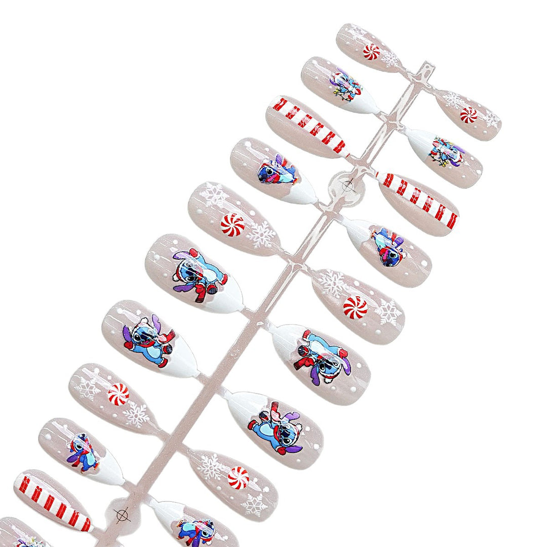 Vielseitiges Press-On Nagelset Karnz