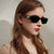 Damen futuristische Sonnenbrille mit schmalem Rahmen und hochwertigem UV-Schutz Karnz