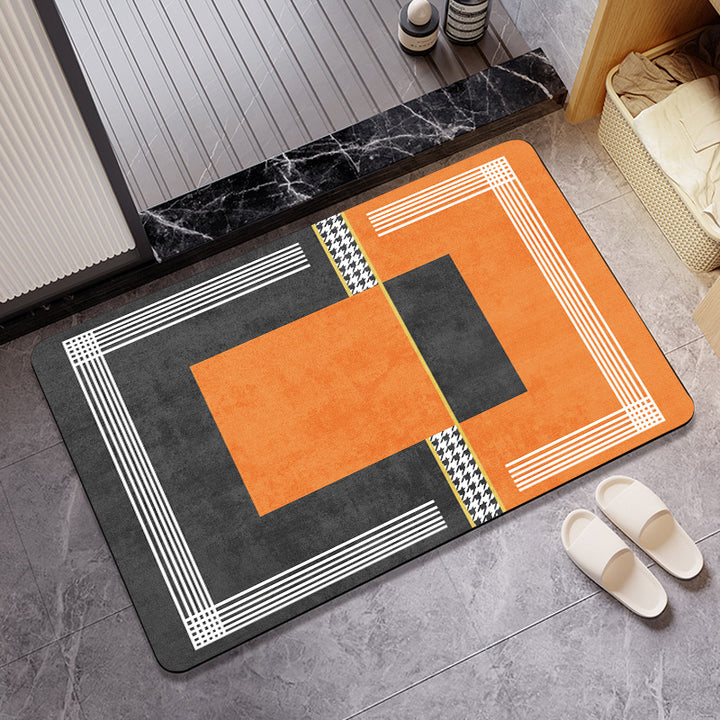 Abstract Muster Rutschfeste Badezimmermatte Karnz