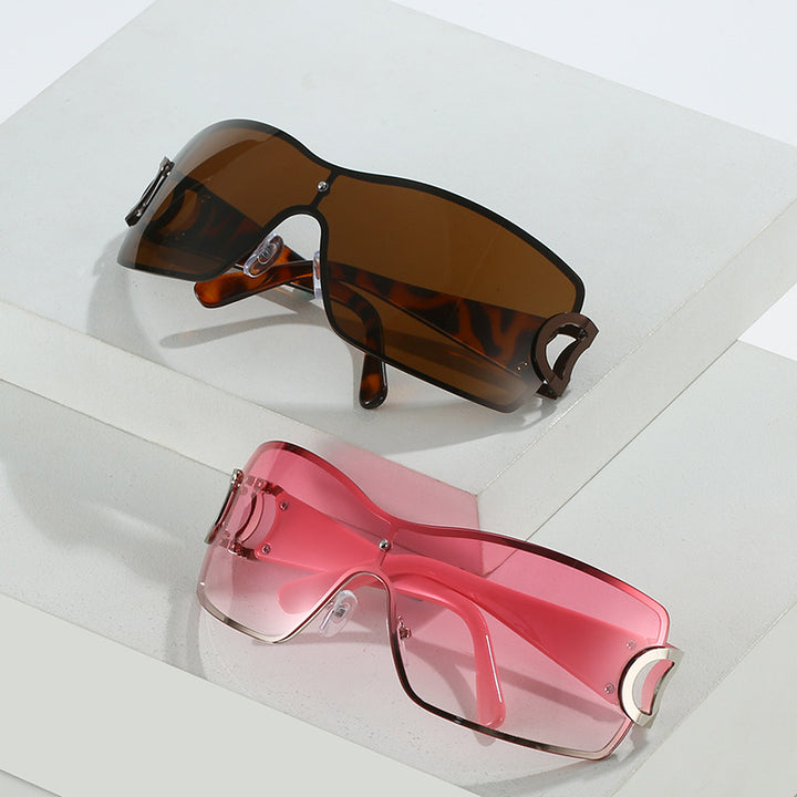 Stylische Chunky Quadratrahmen Sonnenbrillen Karnz