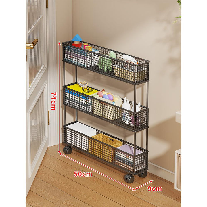 Slim Vertikaler Netzkorb Organizer Regalsystem für enge Räume