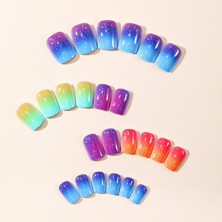 Gradient Glitter Nagelkunstset Karnz
