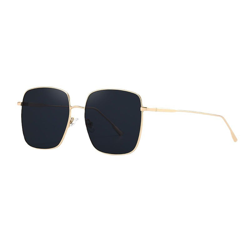 Damen Sonnenbrille mit modernem quadratischen Edelstahlrahmen und polarisierenden Gläsern Karnz