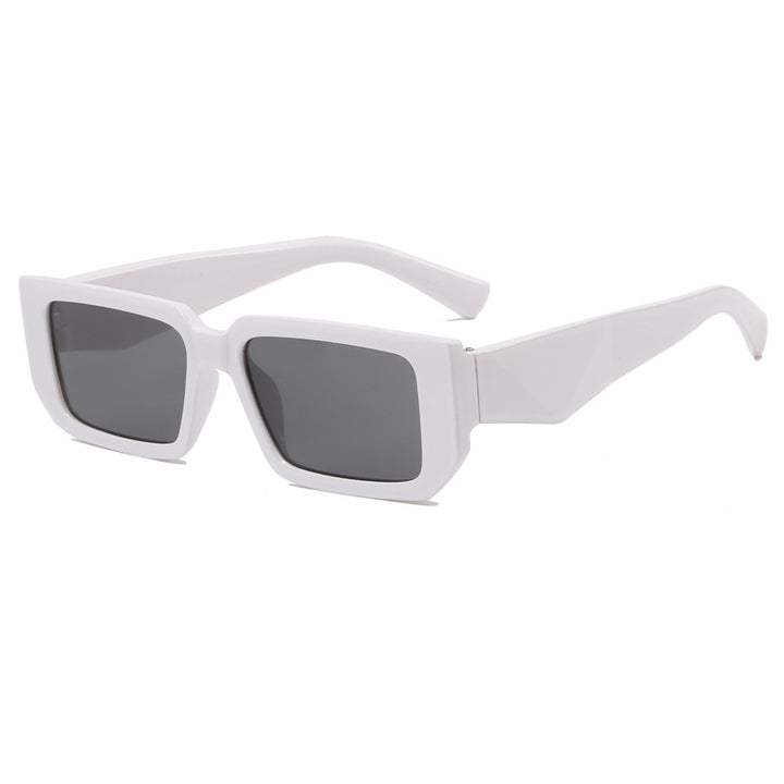 Damen Modische Rechteck-Sonnenbrille mit ausgefallenem Rahmen Karnz