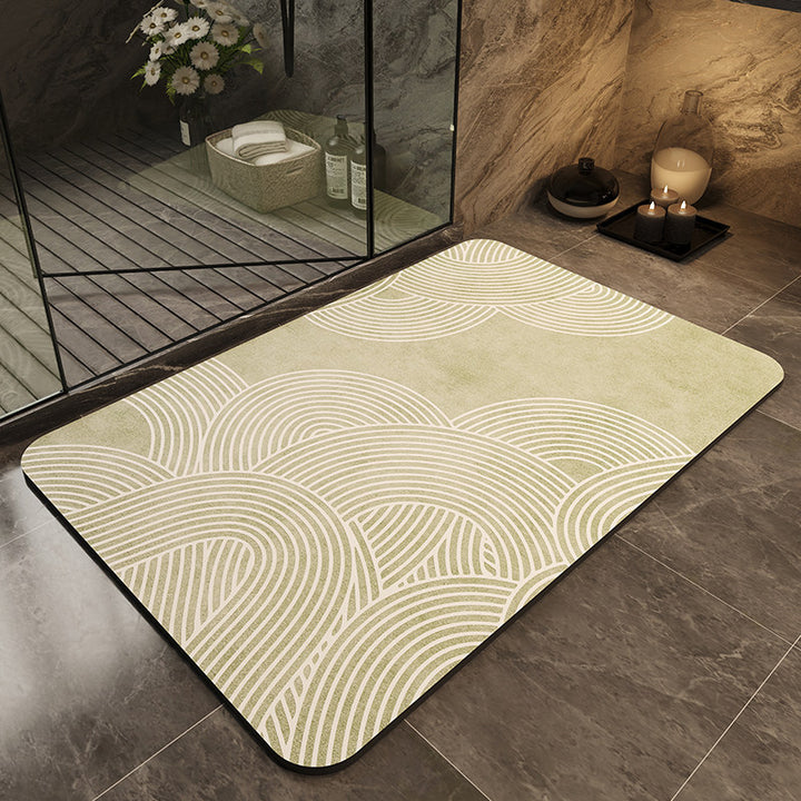 Stylische rutschfeste Badematte
