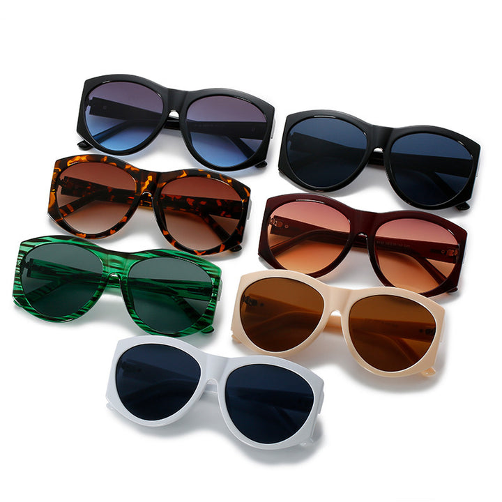 Oversized Vintage-inspirierte Mode-Sonnenbrille Karnz