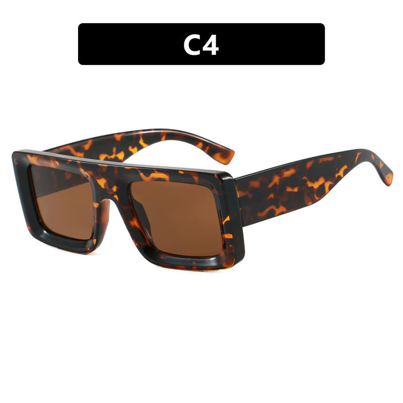 Damen modische quadratische Sonnenbrille mit robustem Rahmen und schützenden Gläsern Karnz