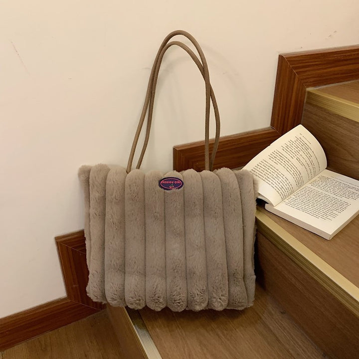 Plüsch-texturiertes Tote Bag