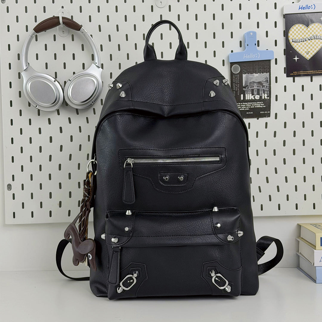 Stylische lässige Leder-Rucksack Karnz