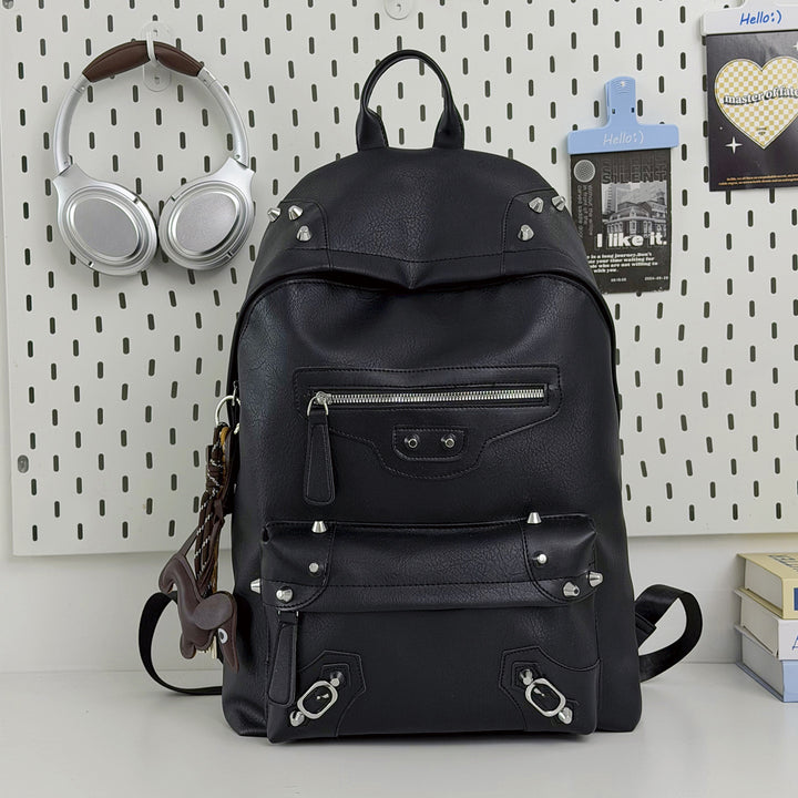 Stylische lässige Leder-Rucksack Karnz