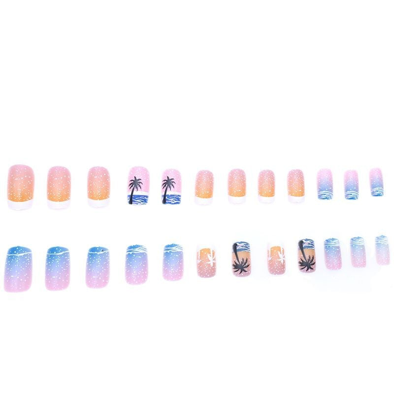 Künstlerisches sommerliches Acryl-Nägel-Design Karnz