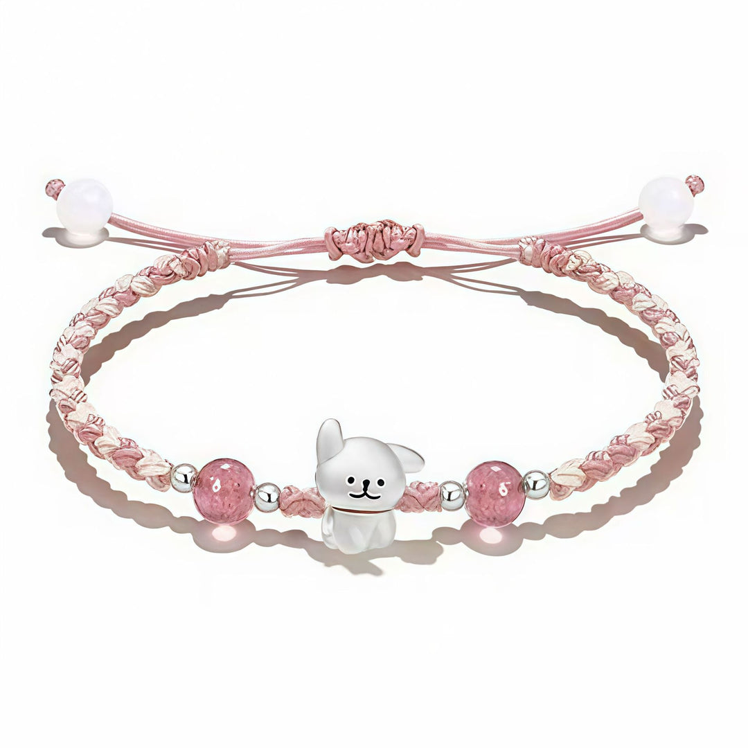 Verspieltes Hund Charm Perlen Armband Karnz