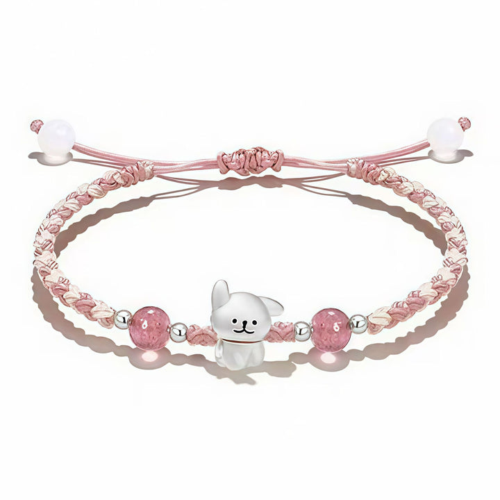 Verspieltes Hund Charm Perlen Armband Karnz