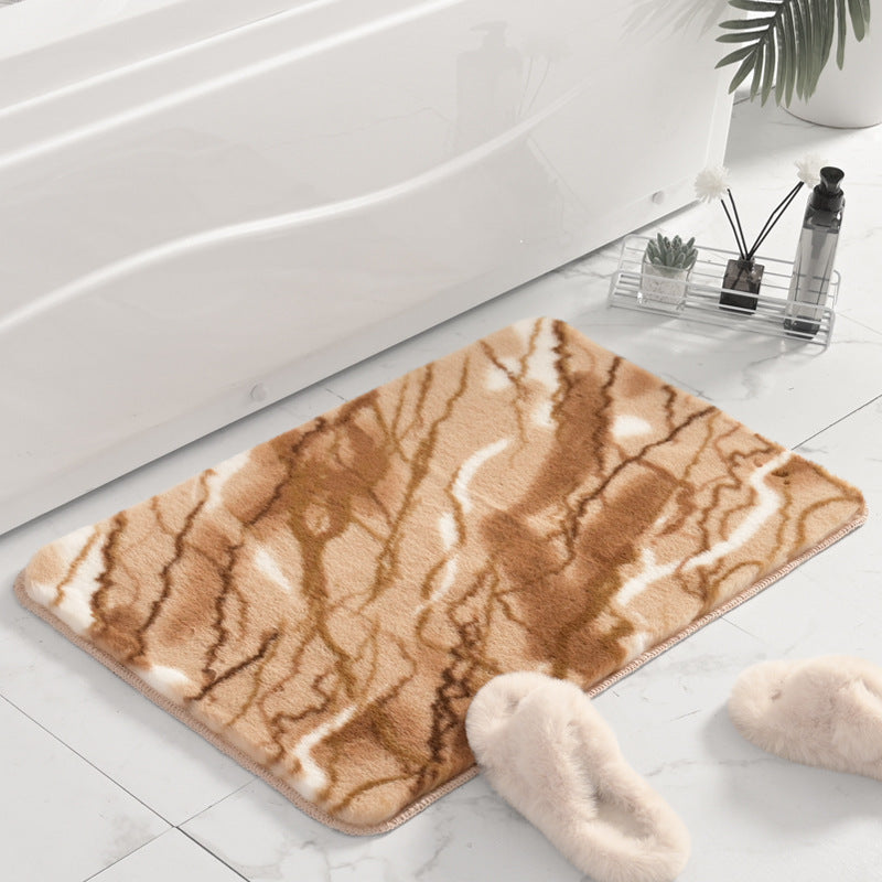 Plüsch Marmor Design Badmatte Karnz