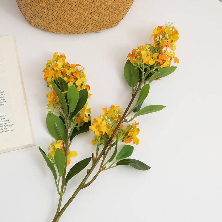 Künstlicher Blütenzweig mit leuchtenden Blüten Karnz