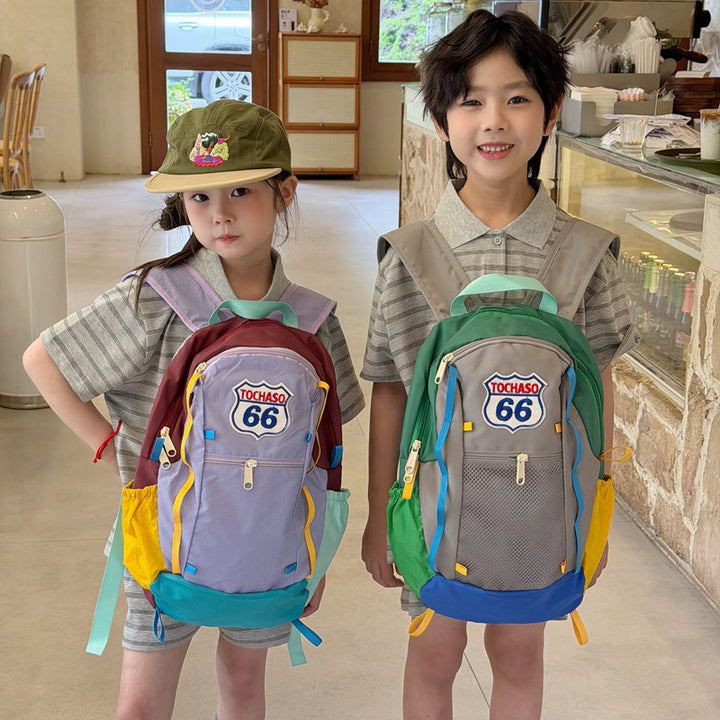 Bunte Patchwork-Rucksack Karnz