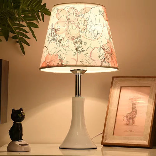 Künstlerische florale Tischlampe