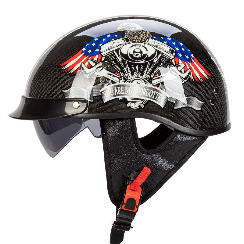 Grafisches Sicherheits-Schädel-Design Motorradhelm Karnz