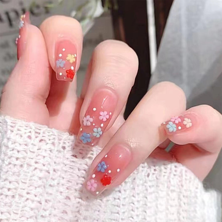 Floral Design Press-On Nagelset Karnz