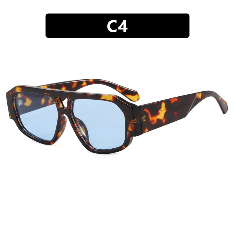 Damen Sonnenbrille mit auffälligem Octagon-Design und UV-Schutz Karnz