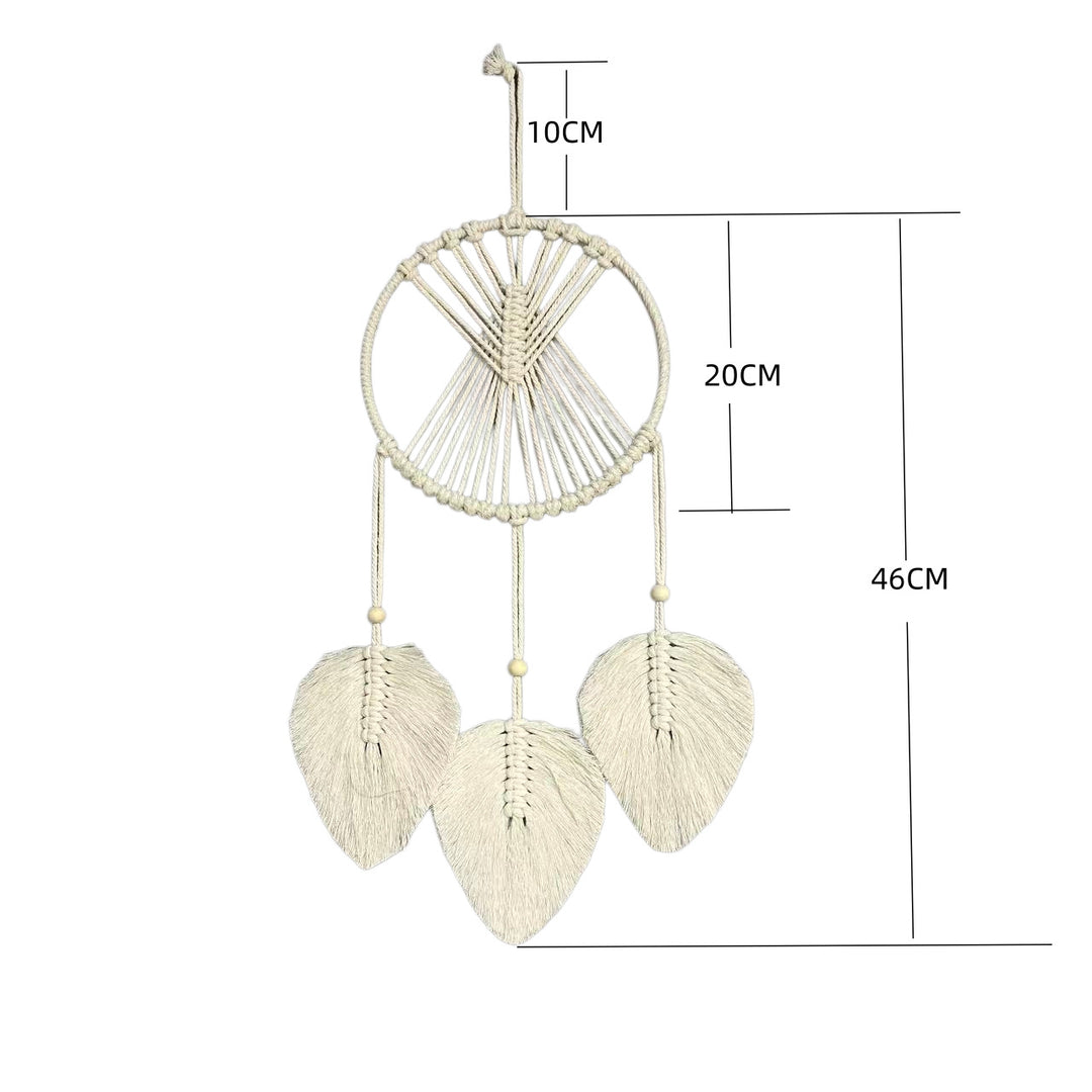 Makramee Blatt Wandbehang Karnz