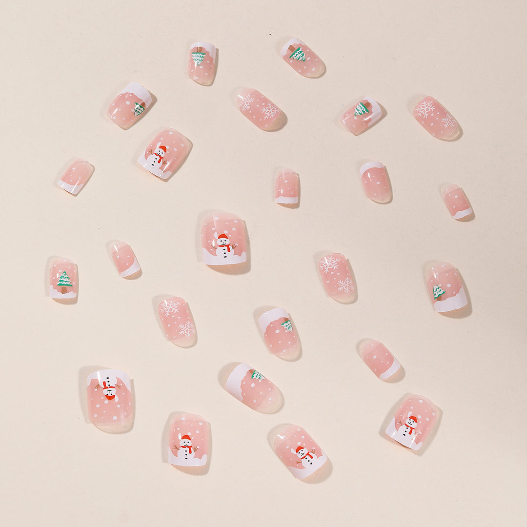 Festliche holiday-themed Nagelkunst Karnz
