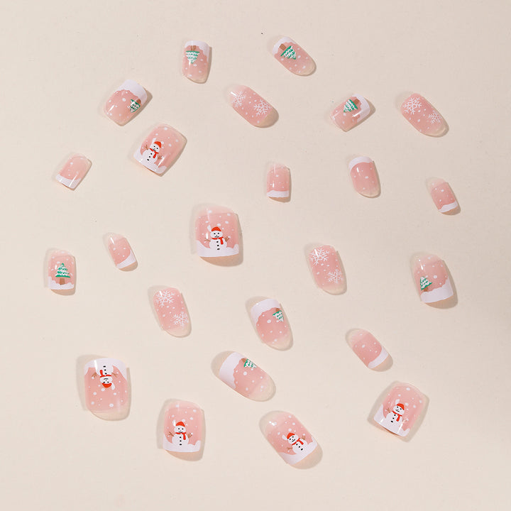 Festliche holiday-themed Nagelkunst Karnz