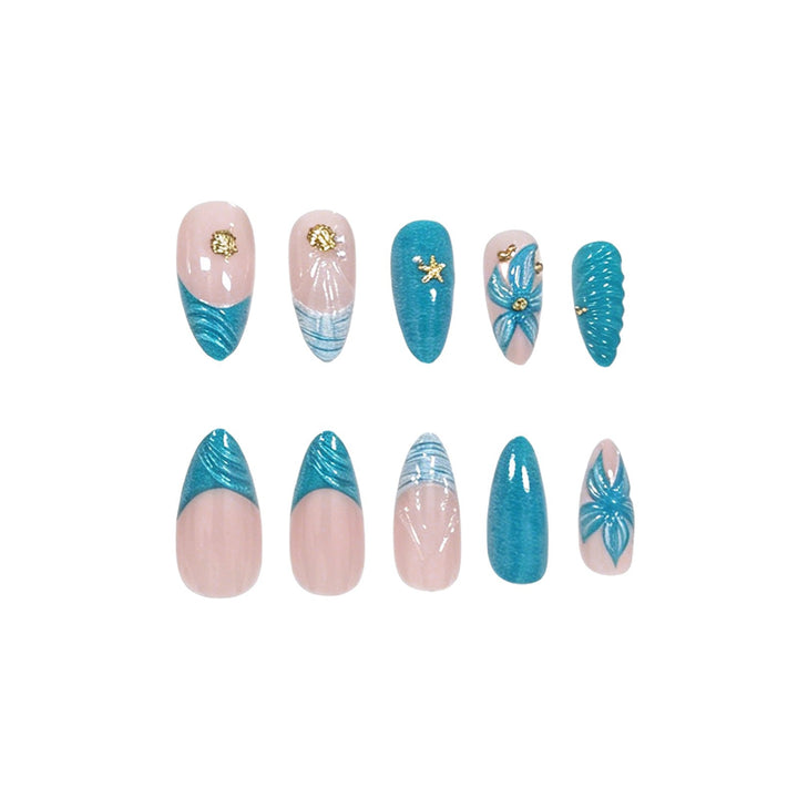 Künstlerisches Acrylnagelkunstdesign Karnz