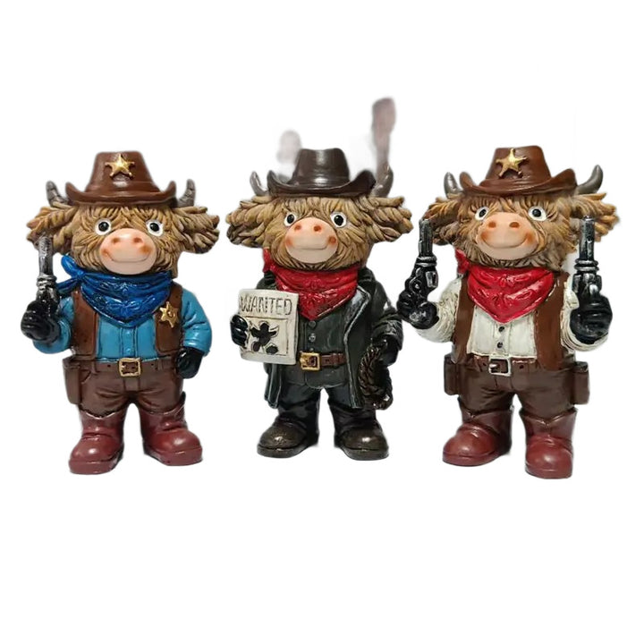 Lustige Cowboy Dekofigur Karnz